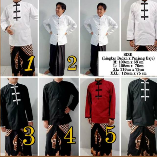 BAJU KOKO -SURJAN KOKO -POLOS-SANGHAI