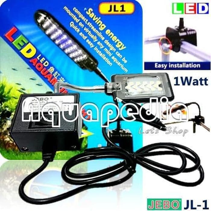 Jl 1 Lampu Jepit Led Aquarium Jebo Jl1 Shopee Indonesia