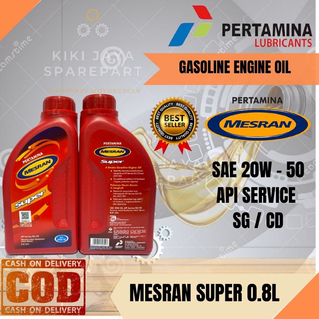 OLI MESIN MESRAN SUPER SAE 20W - 50 PERTAMINA OIL MOTOR 800 ML