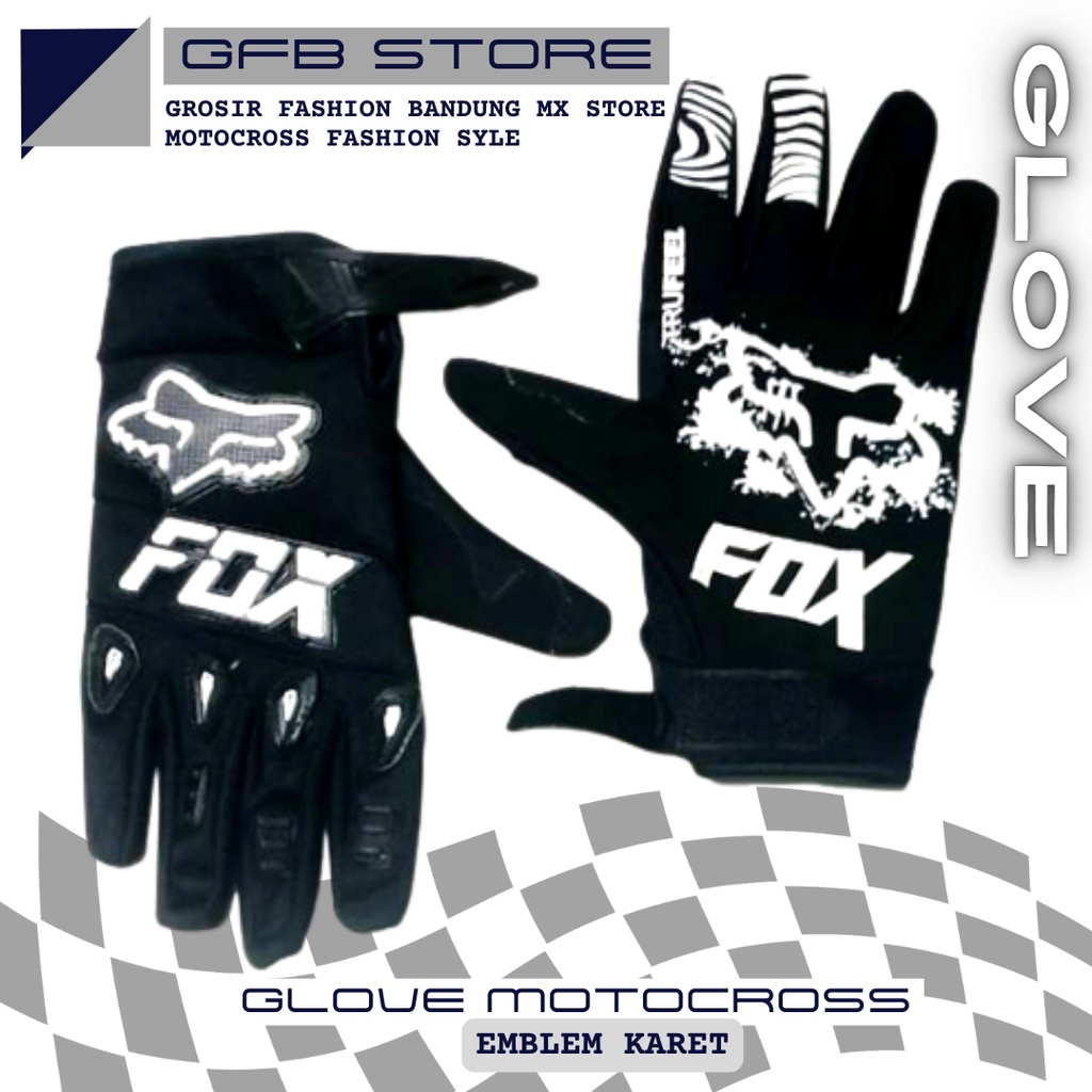 Sarung Tangan Anak | Glove Anak Motocross | Motor Trail Emblem Karet Anti Slip