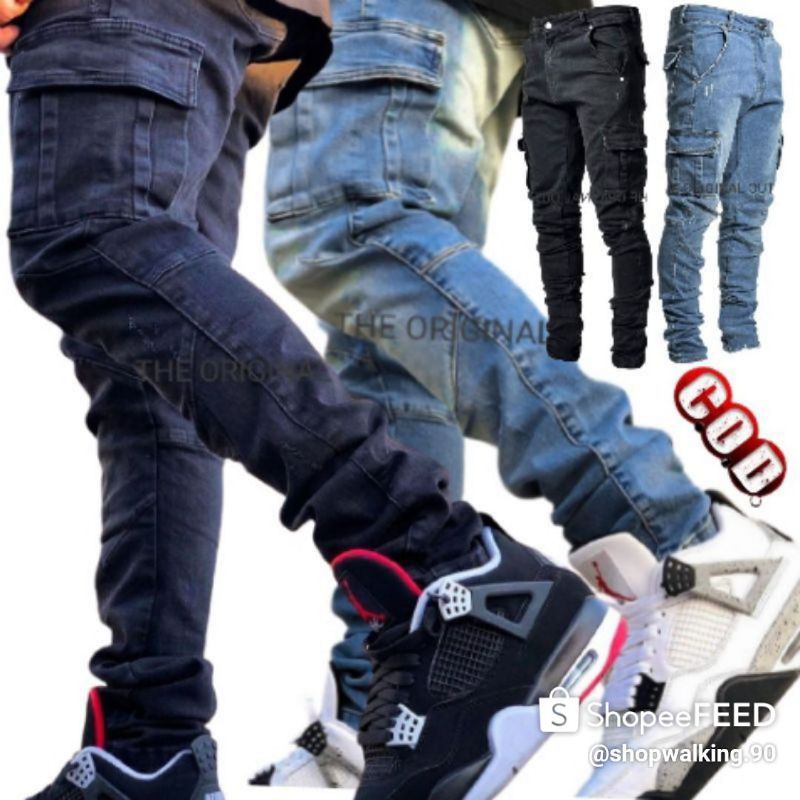 sw.90 - Celana Panjang Cargo Jeans / Jeans Pria / Cargo Panjang / Original Jeans Denim Celana Distro