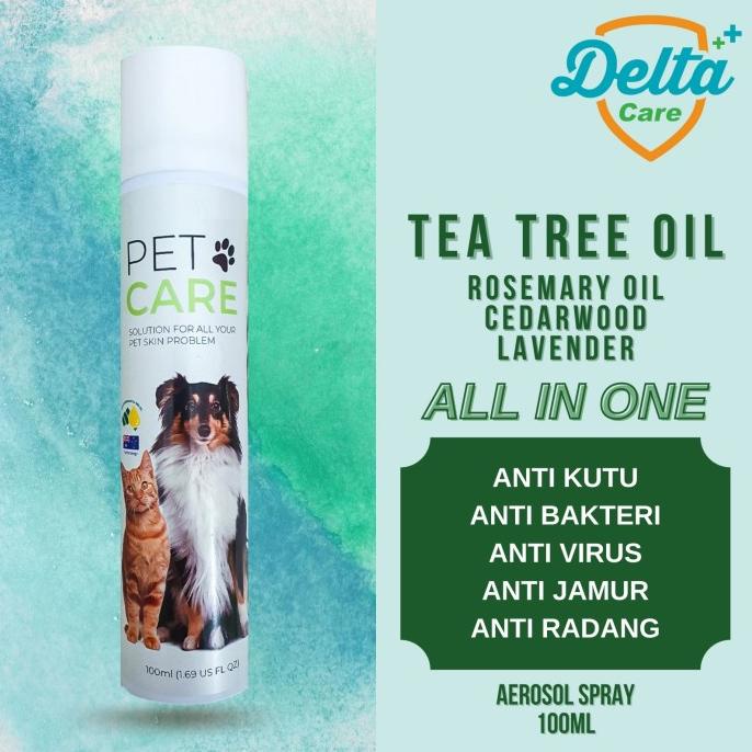 Tea Tree Oil Pet Care Aerosol Spray 100ml Vigon+ Delta ANTI KUTU