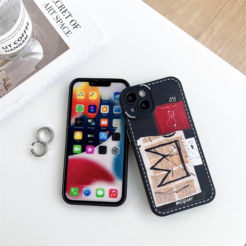 Hard Case Motif Print Mahkota Untuk Iphone 13 12 11 Pro MAX 7 8Plus SE XR XS MAX