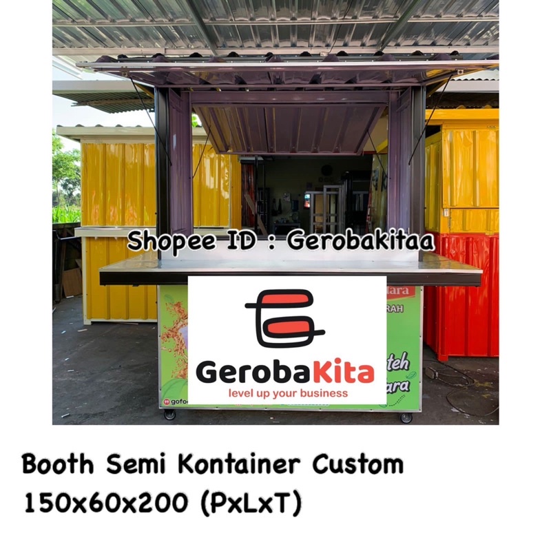 booth semi container murah/ booth semi gerobakita / booth gerobakita murah