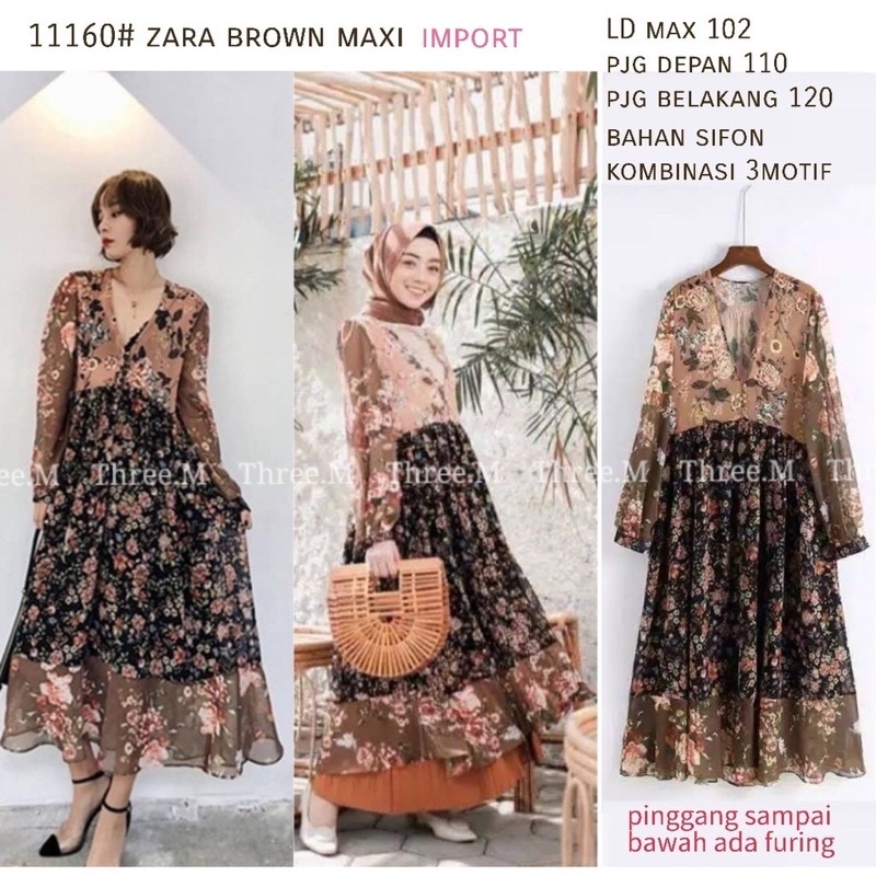 MAXI DRESS IMPORT WANITA ASIA KOREA JEPANG ORIGINAL ZE12