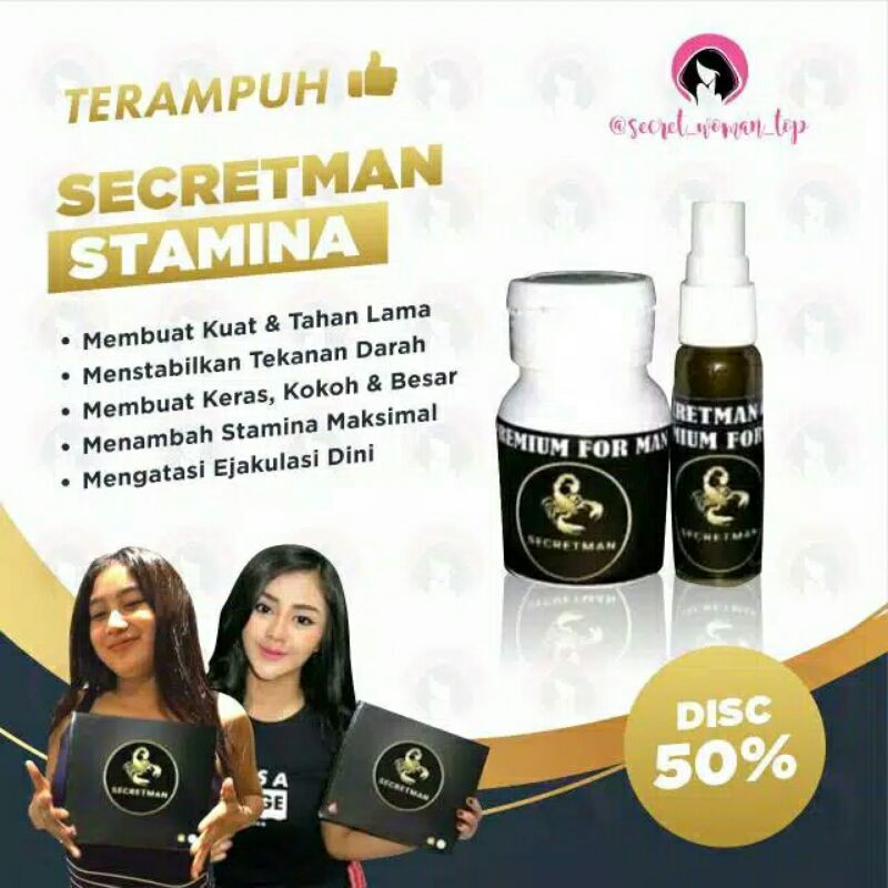 SECRETMAN FOR MAN OBAT TAHAN SEX