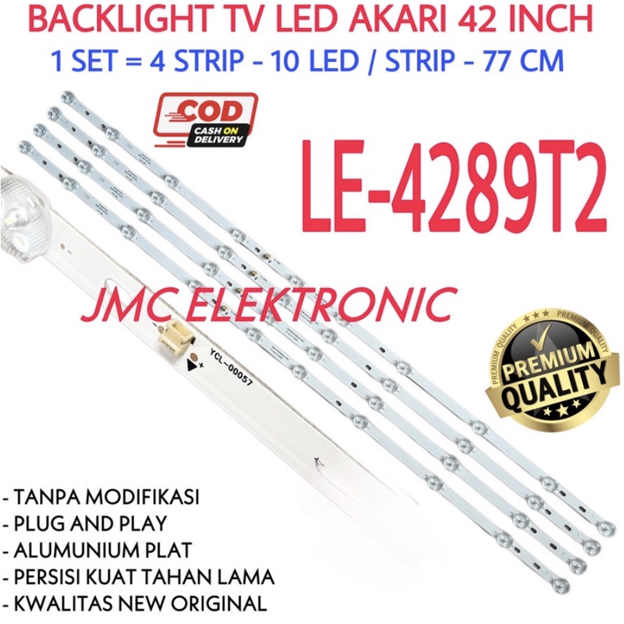 BACKLIGHT TV AKARI 42 INCH 4289T2 LE-4289T2 LE4289T2 LAMPU BL 42IN 10K 3V