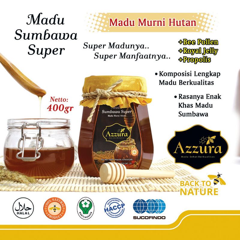 

Madu Super Sumbawa Azzura 200 gr & 400 gr