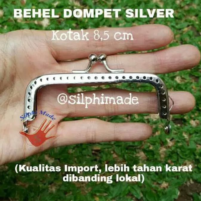Behel Dompet Kotak 8,5cm / Frame Dompet / Bahan Dompet TERMURAH