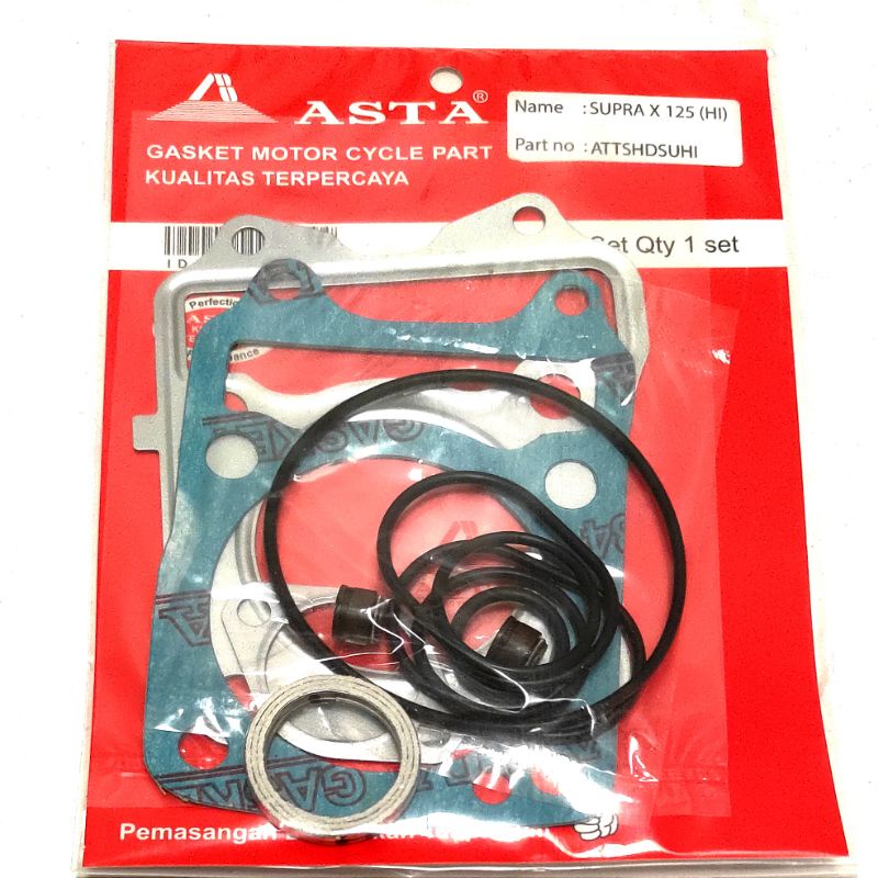 Paking Gasket Top Set Asta Original Supra x 125 ( Hi) Supra X 125 Injeksi