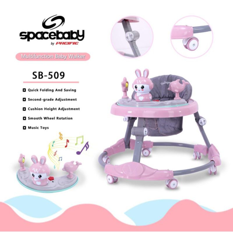 Baby Walker Spacebaby Sb 509 Shopee Indonesia