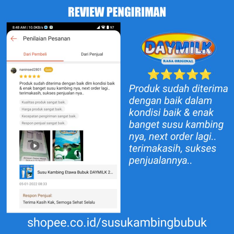 Susu Kambing Etawa DAYMILK Terapi Asma Gerd Asam Lambung Nyeri Sendi