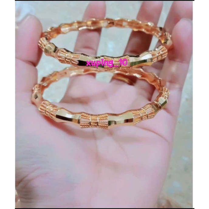 Perhiasan wanita terbaru gelang bangle xuping dewasa harga satuan A5