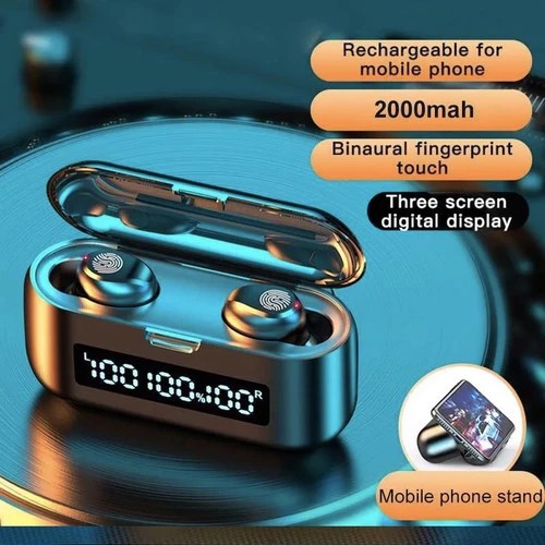 New TWS Mini F9 Pro 3 Level Battery Bass Superior Headset Bluetooth