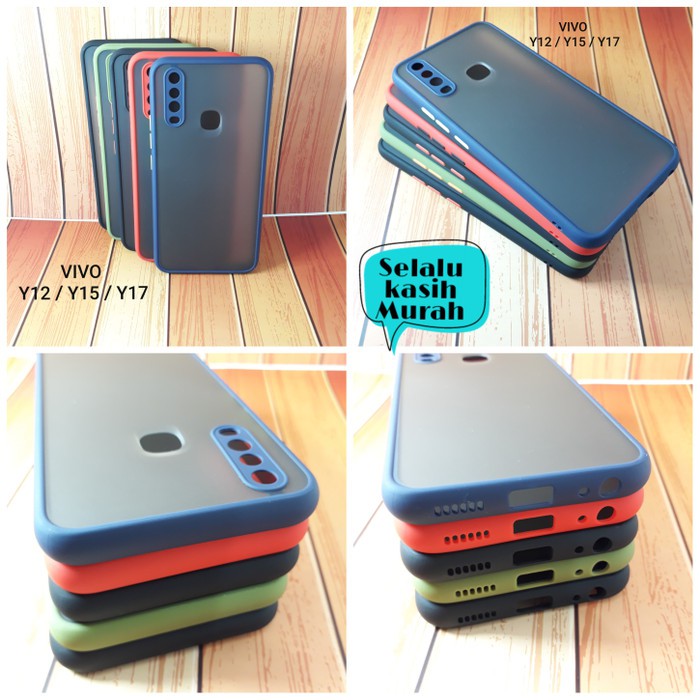 [COD] Case Hp Shockproof Doft Vivo Y12 Y15 Y17 Casing Kondom