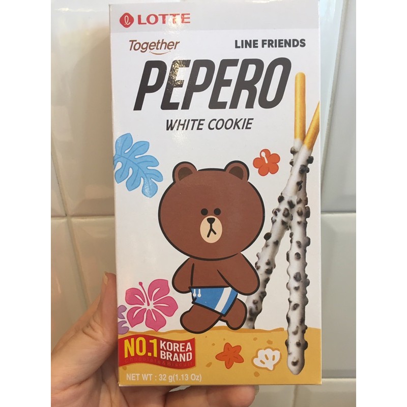 

pocky pepero white cookies line friends 32gr imported