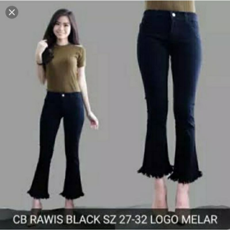 Celana jeans wanita cutbray Rawis peremium