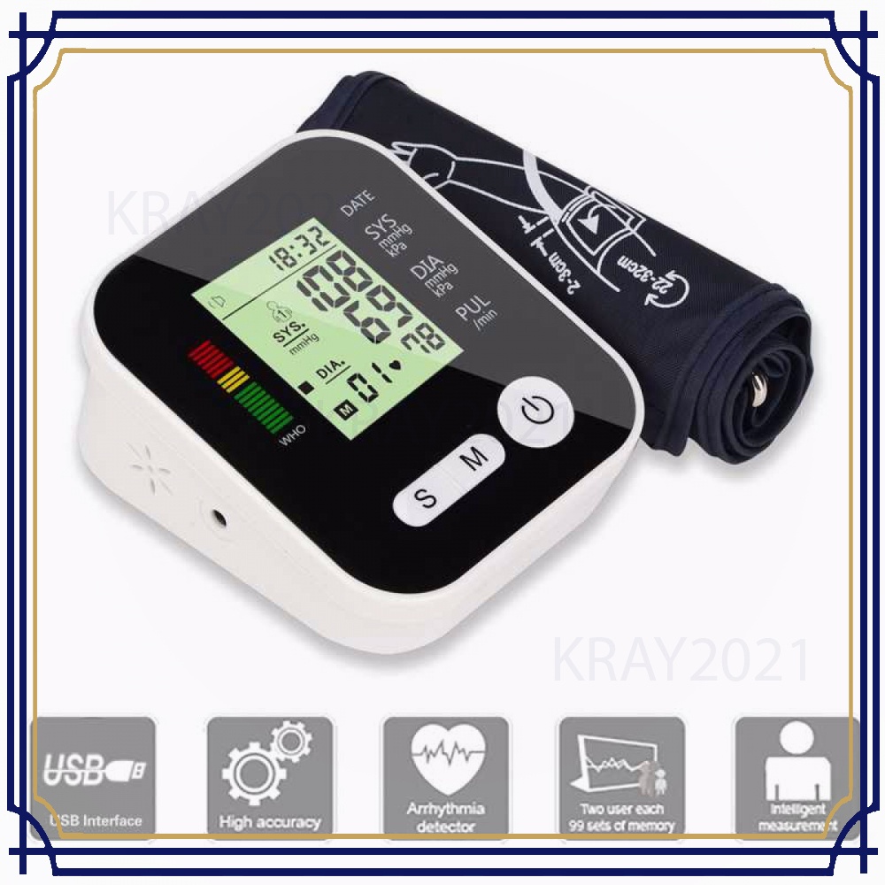 TaffOmicron Pengukur Tekanan Darah Tensi with Voice HT555