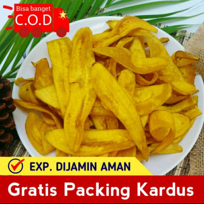 

KERIPIK PISANG ASIN 1/2KG(500GR)/KERIPIK PISANG ASIN GURIH