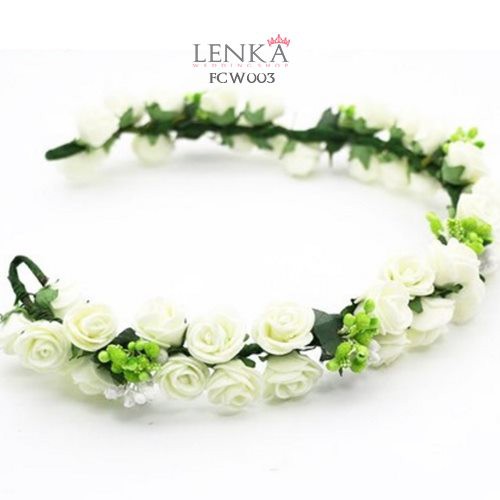 [PRODUK FAVORIT] AKSESORIS RAMBUT PESTA PENGANTIN WANITA ANAK FLOWER CROWN FCW003