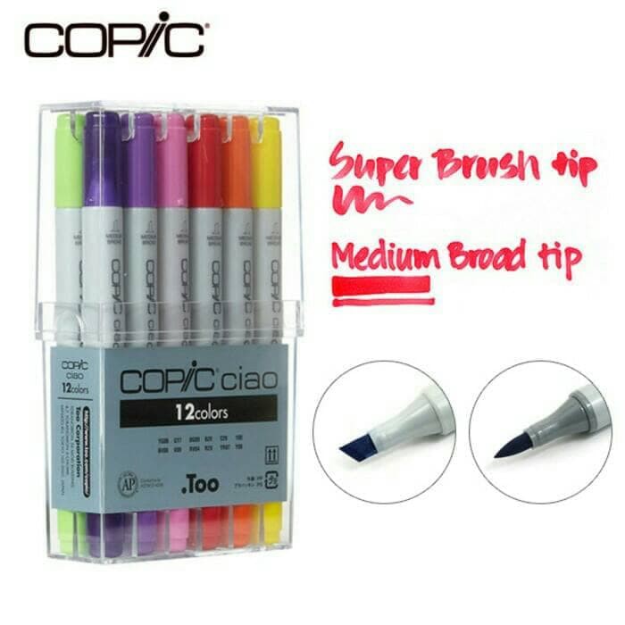 

COPIC CIAO marker 12 Colours Basic