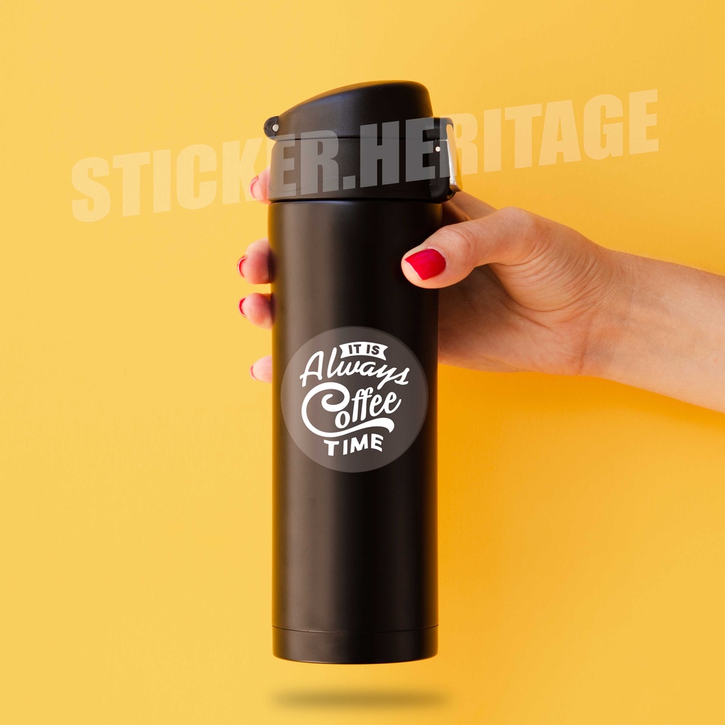 Stiker Aesthetic ALWAYS COFFEE SERIES - STICKER TUMBLR MOTOR JOURNAL