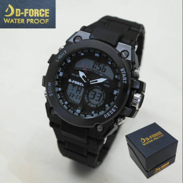 jam tangan pria D-force DF1502 original water resist 4.4cm