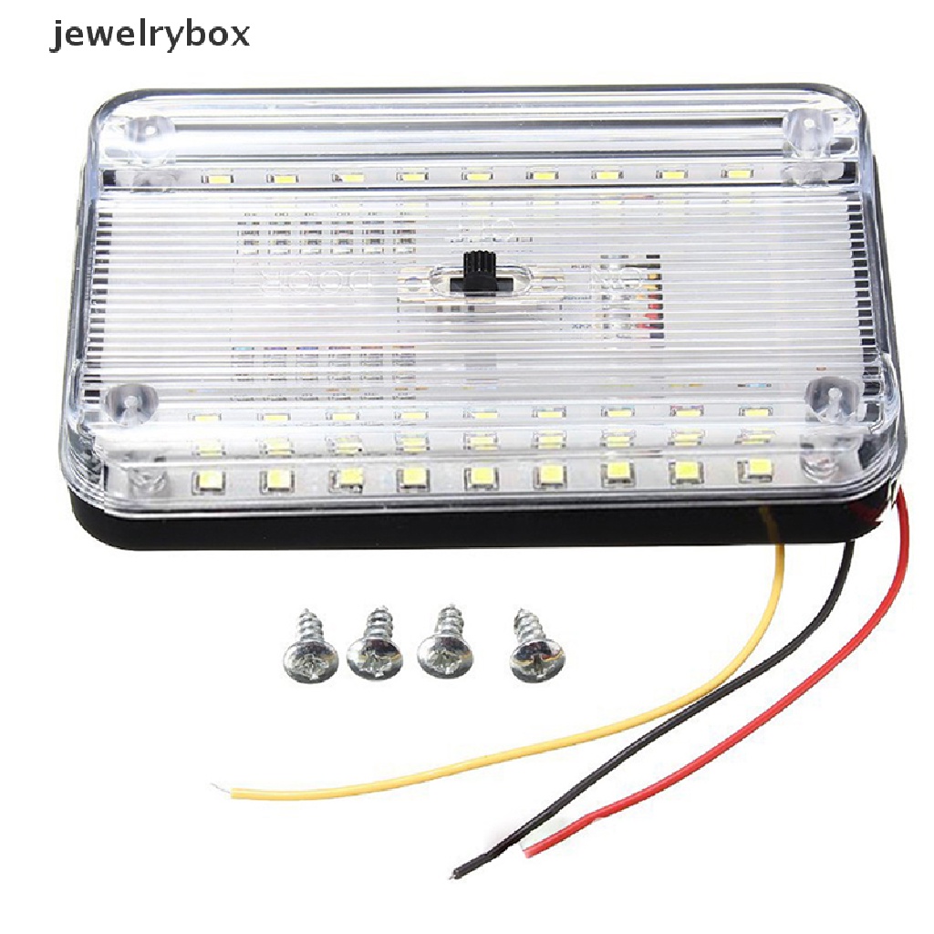 (Box) Lampu Baca 36-LED 12V Warna Putih Untuk Interior Atap Mobil