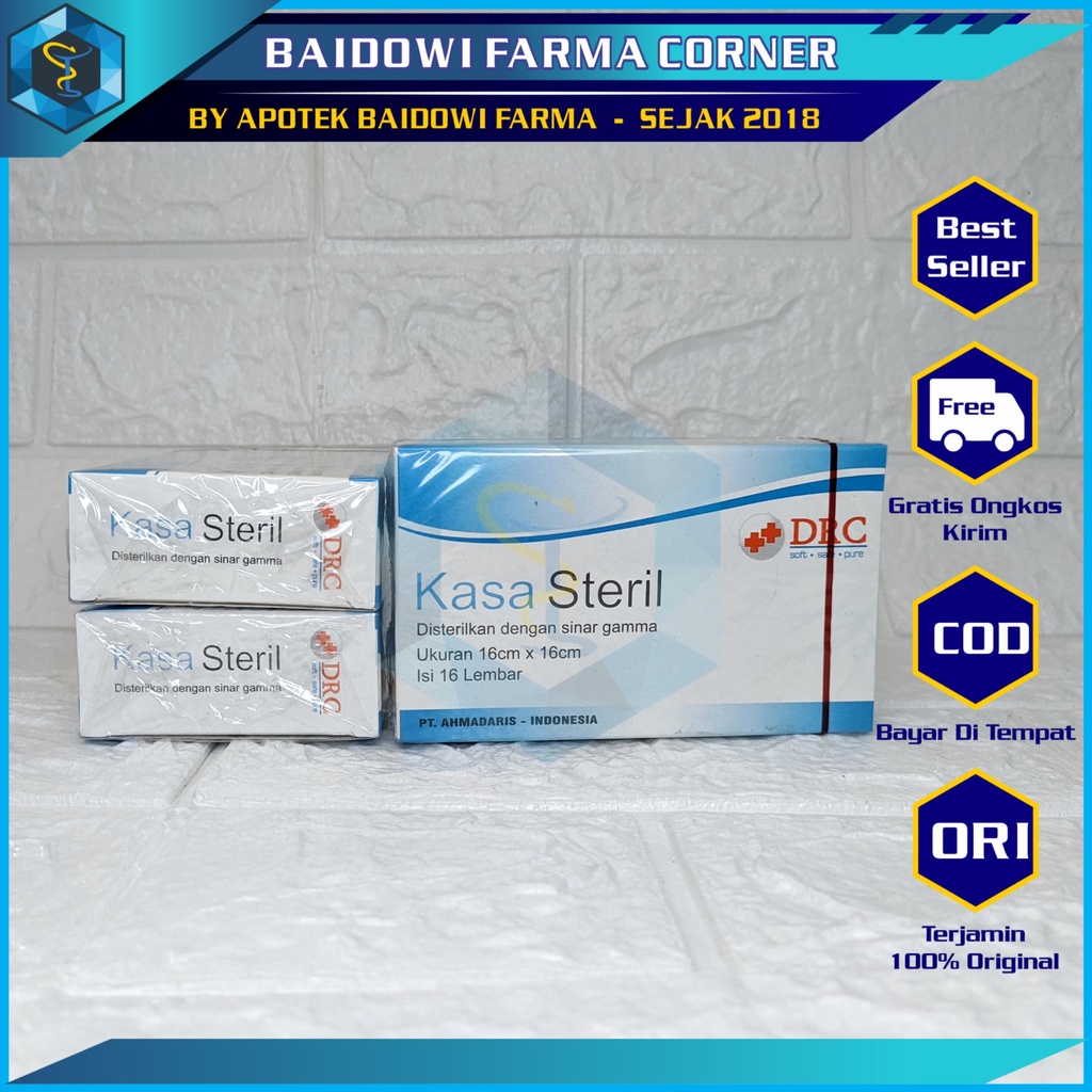 Kain Kasa Steril / Kasa Steril / Kasa Steril Bayi / Kasa Steril Pembalut Luka DRC
