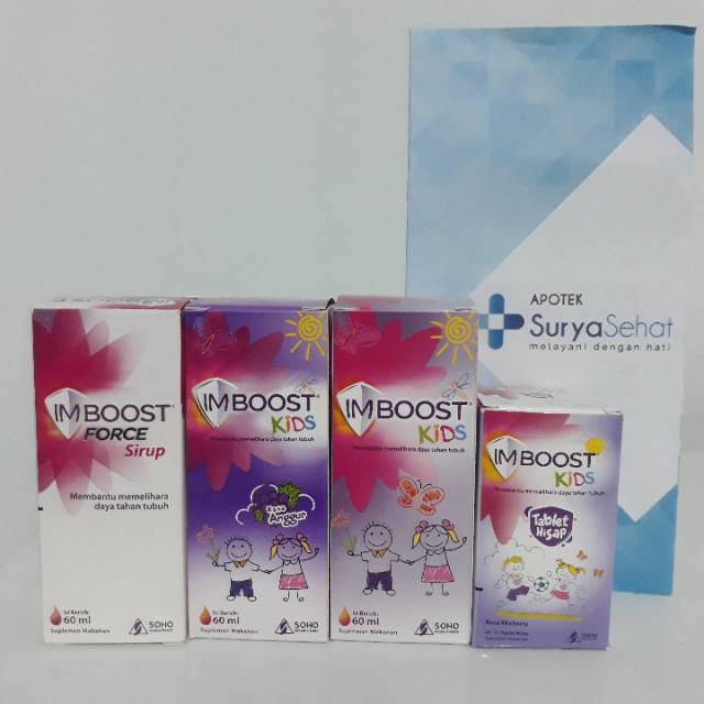 Imboost Sirup 60/120ml - Sirup Imboost - Imboost Force Sirup - Imboost Kids Anggur -Imboost Kids Tab