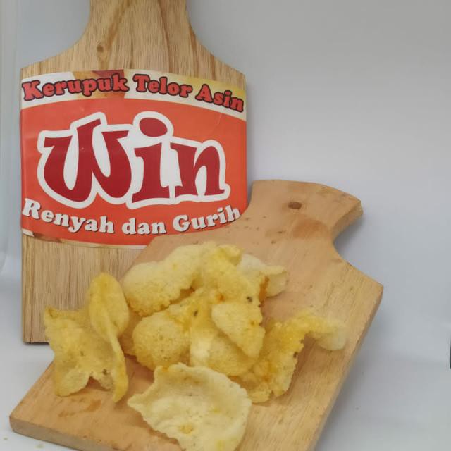 

Kerupuk Telor Asin WIN 100 Gram Cemilan, Oleh oleh Khas Karanganyar