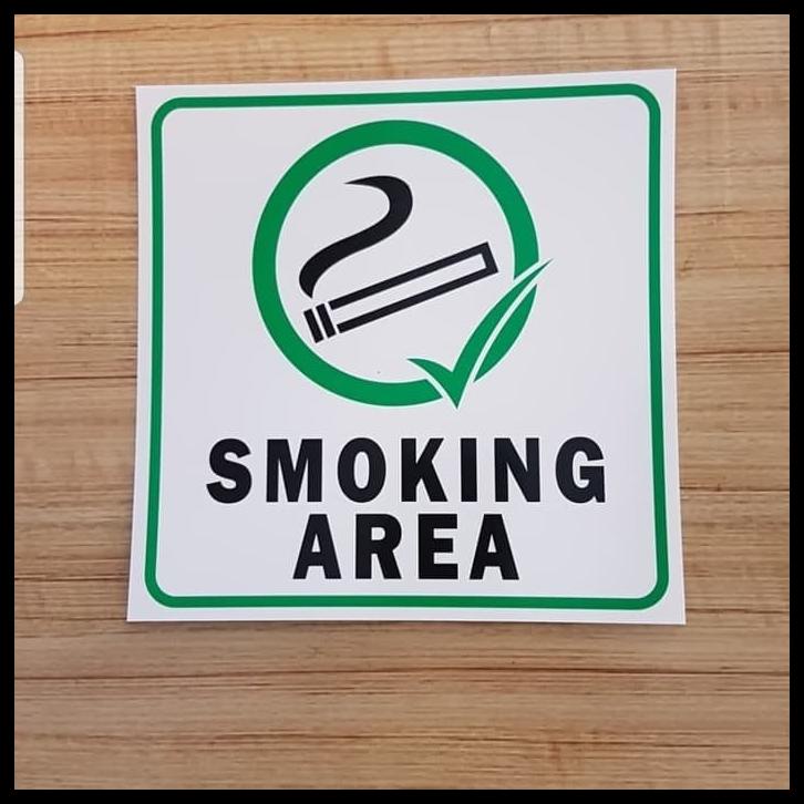 

Sign Label Area Merokok Dim 15X15 Stiker Rambu K3 Stiker Smoking Area