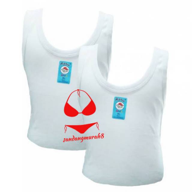  kaos  dalam singlet  anak unisex Agree  kid s Shopee Indonesia