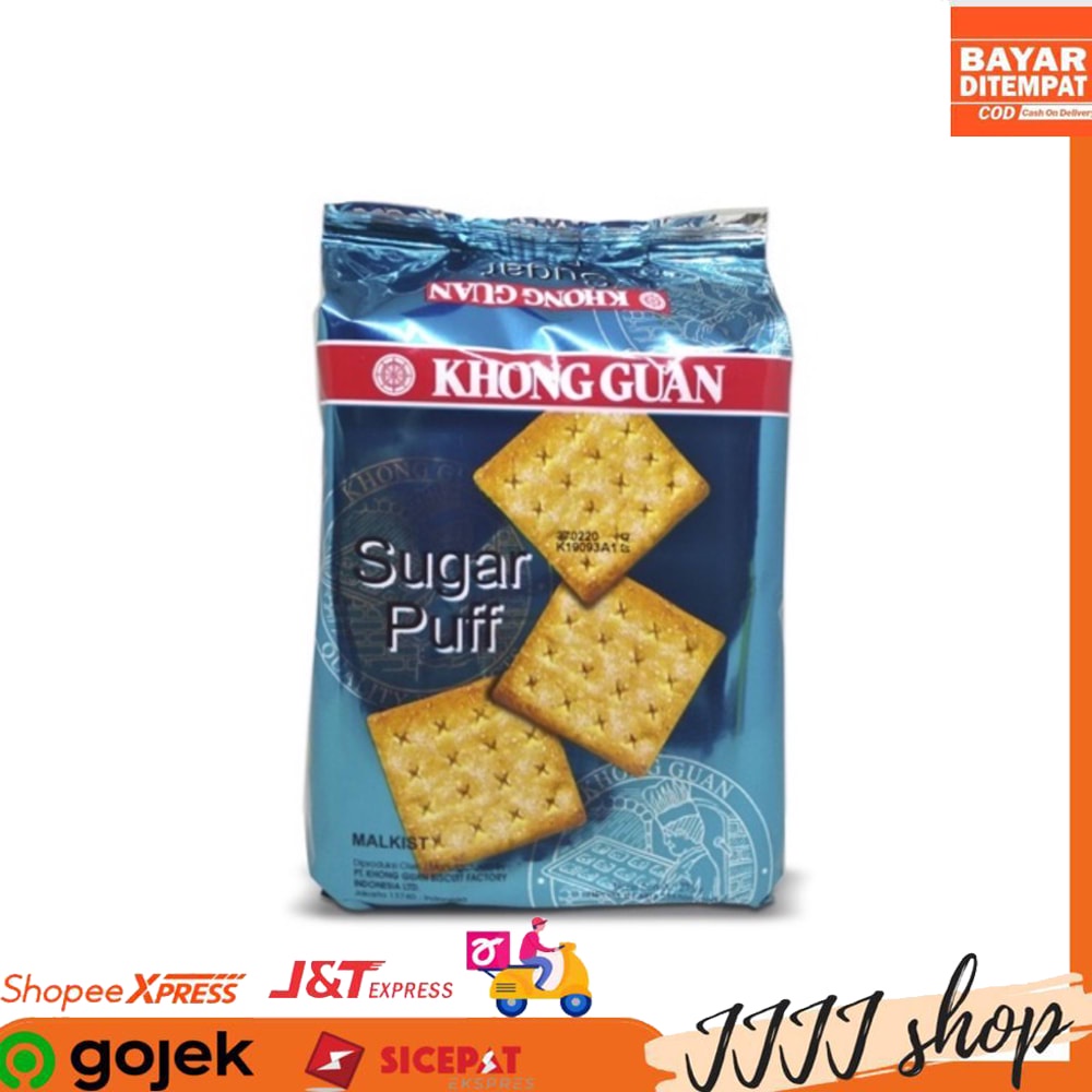 

Khong Guan Sugar Puff Malkist Snack Cracker Cemilan Isi 275gr