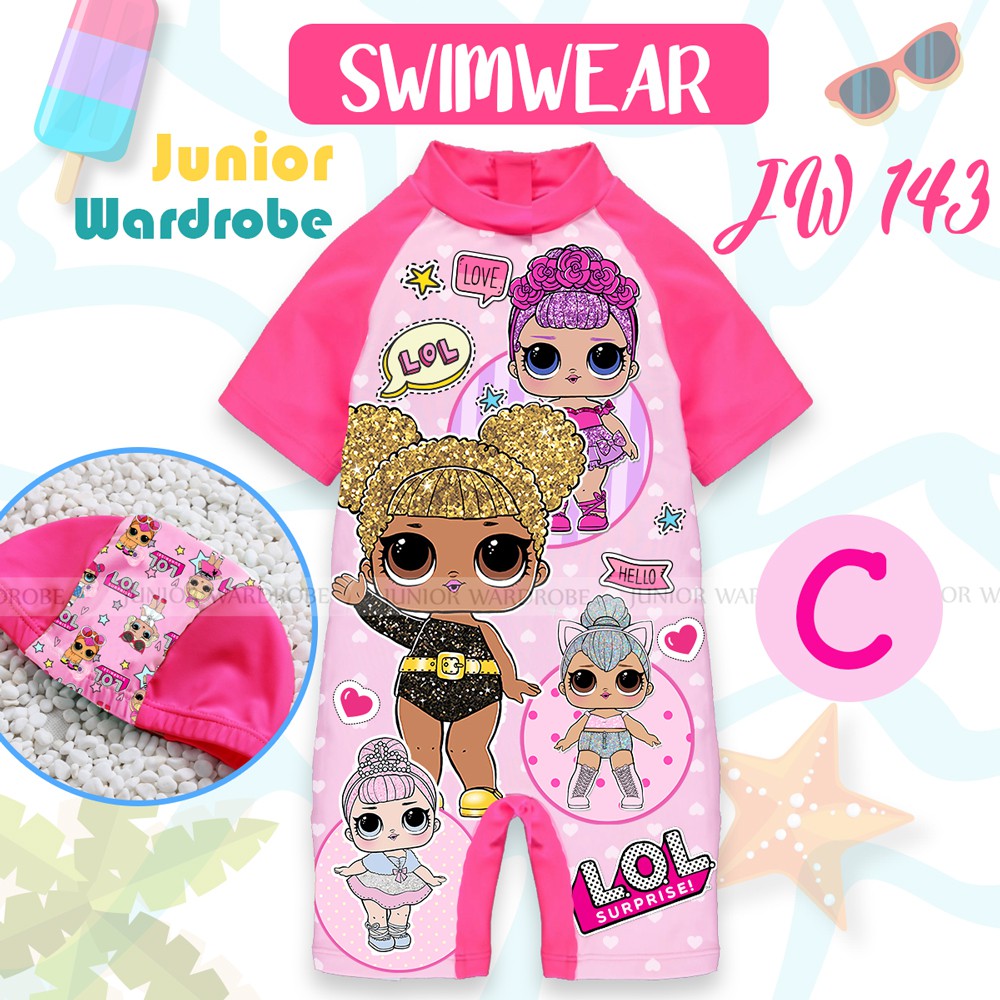 baju renang anak JW 143 - baju diving swimsuit girl lol little pony