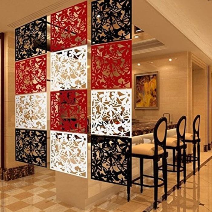 Dekorasi Penyekat Ruang Vintage PVC - Alat Sekat Ruangan 1set Isi 4bh