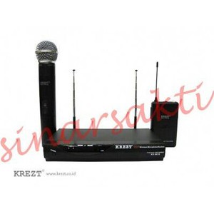 Mic wireless Krezt KX 8818 ( clip on + pegang )