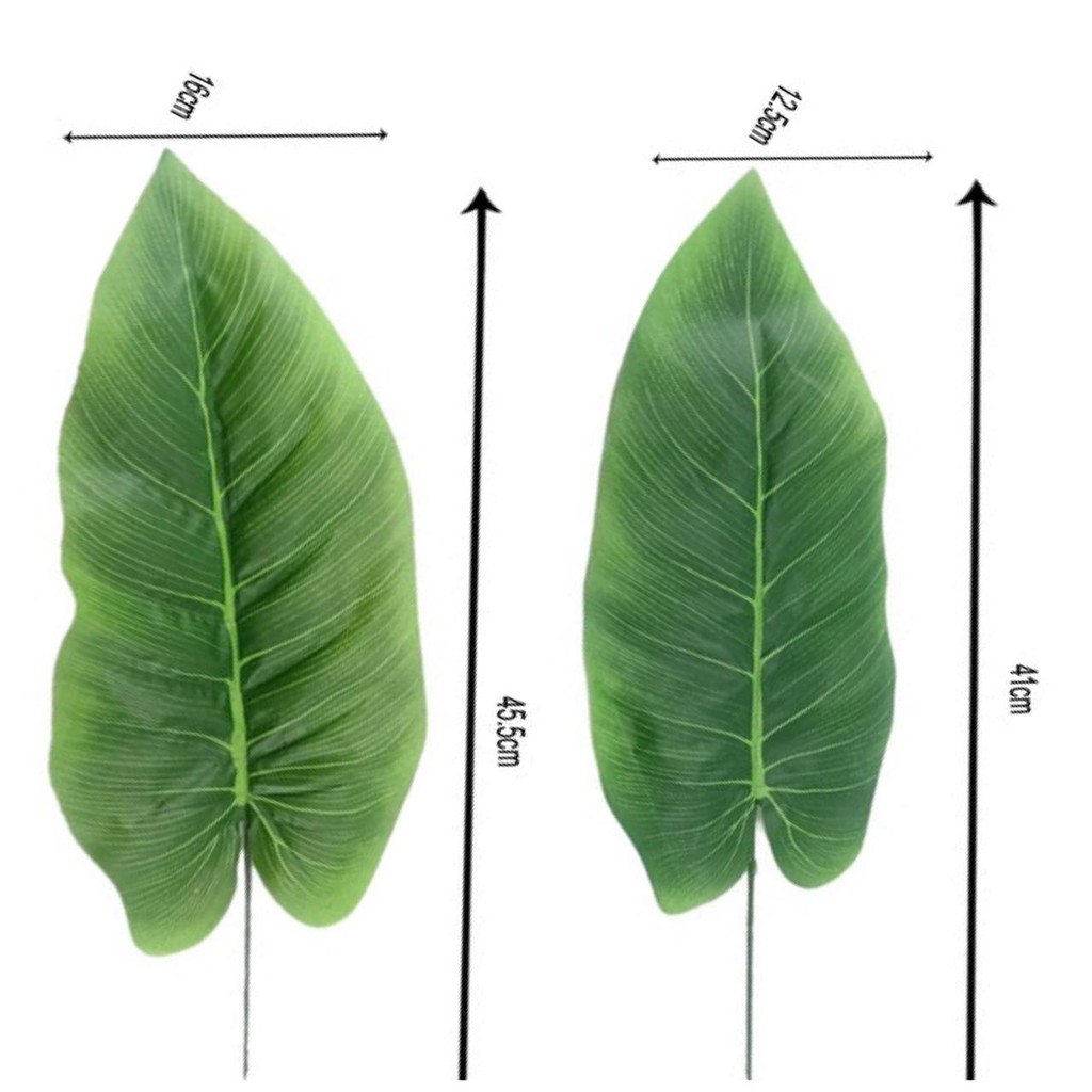 DAUN PISANG PALSU DAUN HIAS PLASTIK DAUN ARTIFISIAL DEKOR DT001