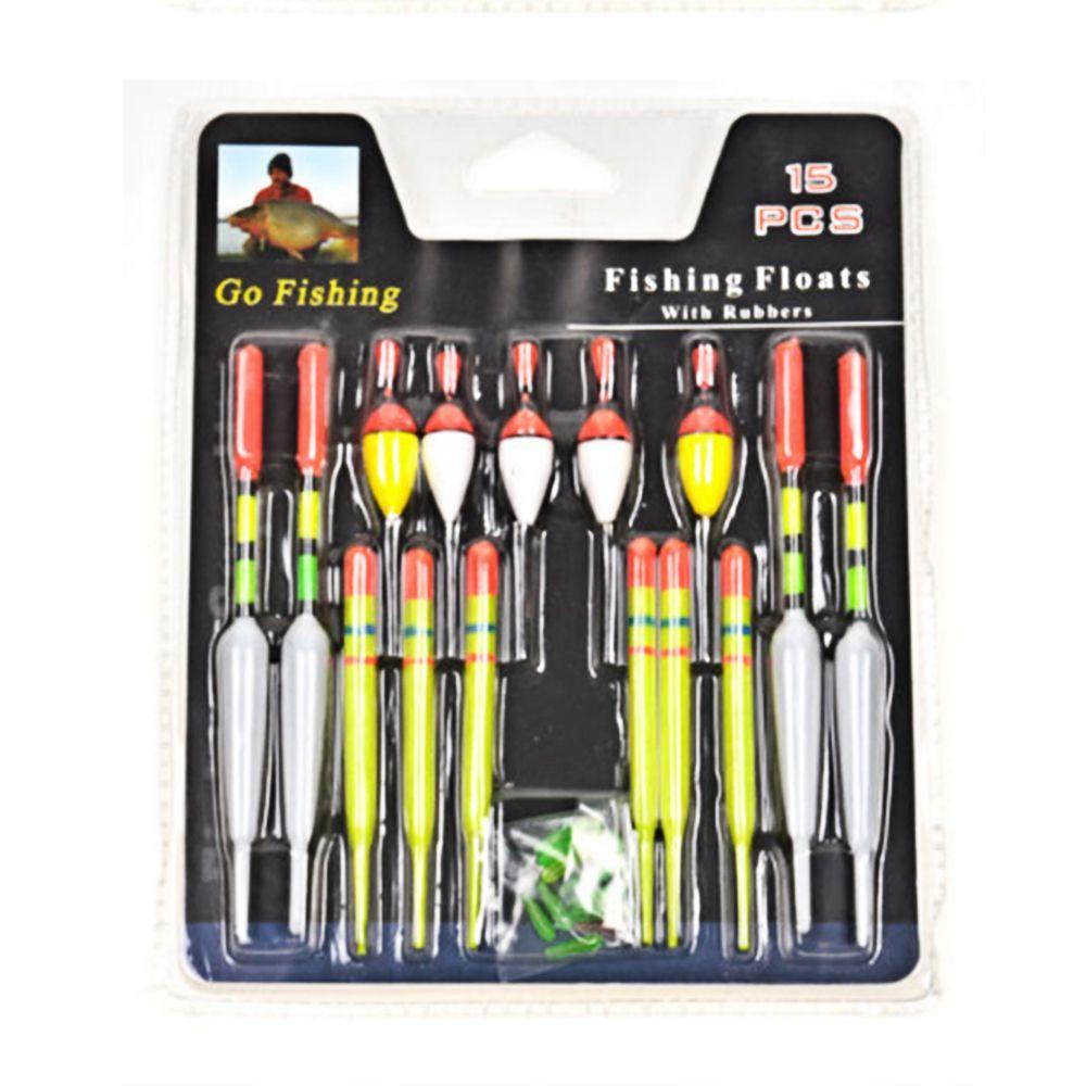 Top 15Pcs Slip Pelampung Pancing Ikan Kecil Baru Tahan Lama Drift Tube