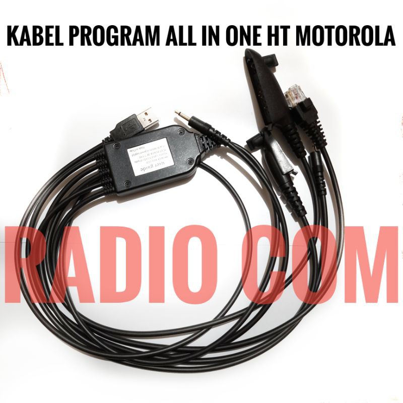 JUAL KABEL DATA PROGRAM HT MOTOROLA MULTI ALL IN ONE TO HT MOTOROLA CP 1660 GP 338 ATS 2500 GP 2000