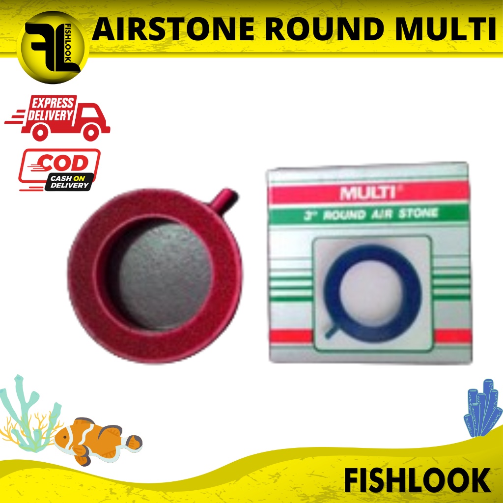 Batu Aerator Ring Donat Bulat 3 inch Multi Airstone Round Batu Multi