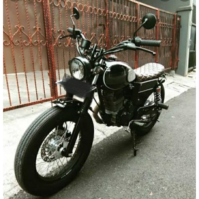 Spion Bulat Retro Classic Hitam Panjang Spion Japstyle Hitam