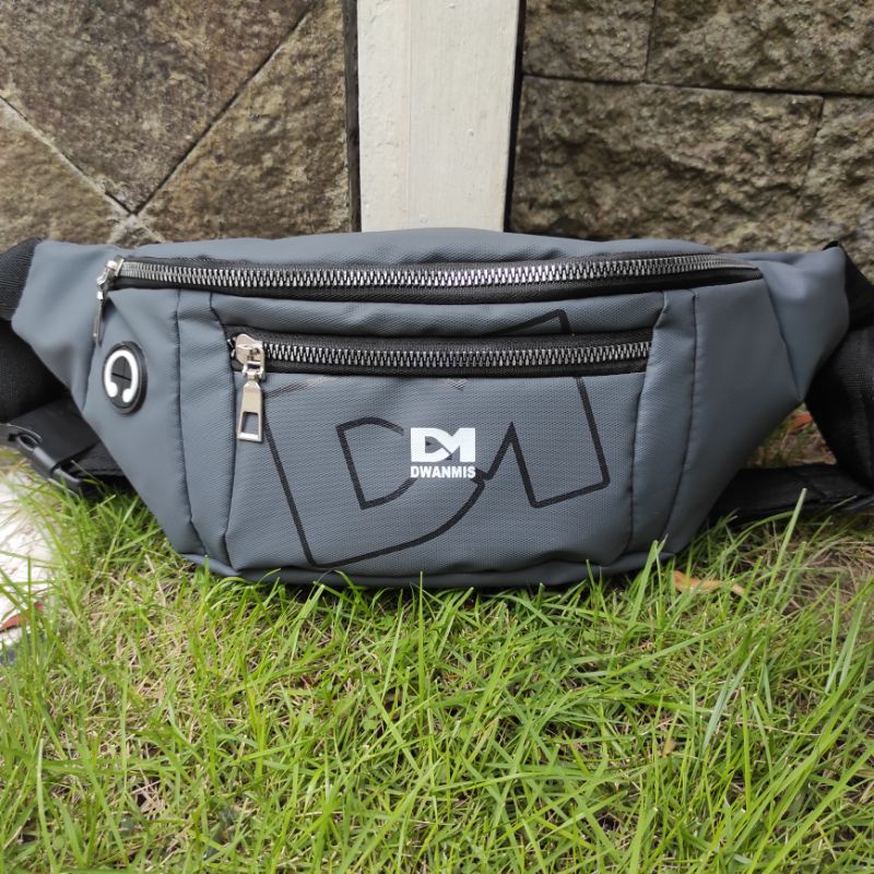 WaistBag Original DM Waterproof | Tas Selempang Pria Anti Air Premium