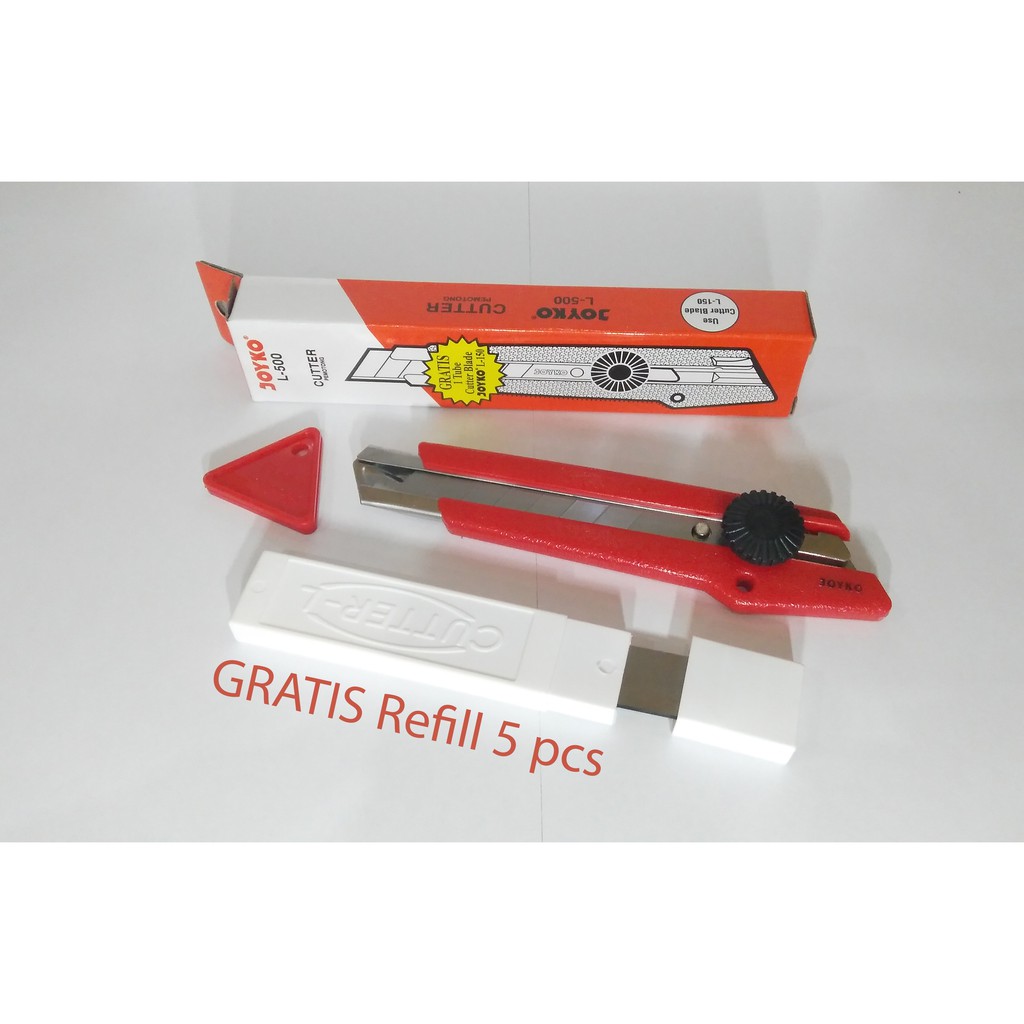

Cutter Joyko L-500 + Gratis 1 Tube Joyko Cutter blade L-150