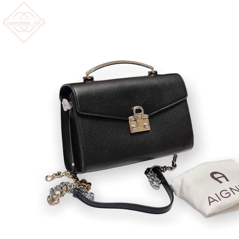 tas wanita AIG*ER mina black top handle
