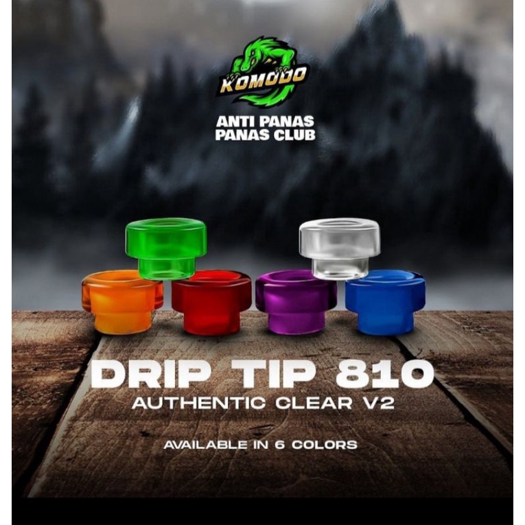 Jual Drip Tip 810 Komodo Authentic Clear V2 Shopee Indonesia
