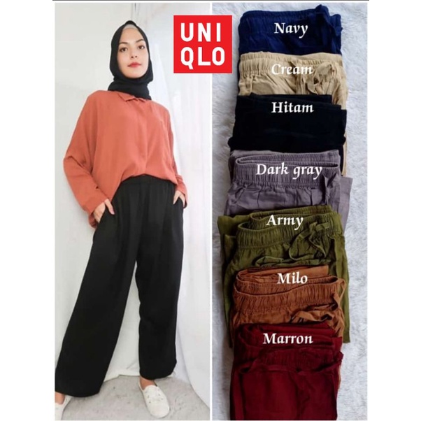 Kulot Uniqlo panjang murah