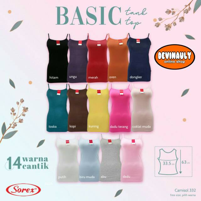 Tanktop Sorex 332 bassic tank top