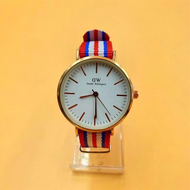 <READY STOCK> GENEVA JAM TANGAN WANITA CANVAS KOREA FASHION JAM TANGAN MURAH WATCH WOMEN WATCH C05-DW-9. small