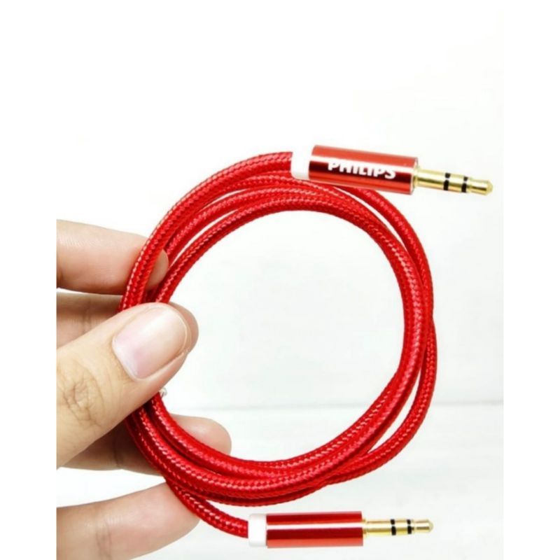(PHILIPS) CONVERTER JACK AUDIO 3.5mm KABEL AUX PENGHUBUNG AUDIO CABLE AUX SPEAKER